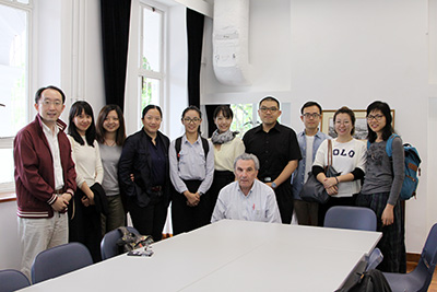 Prof. Benjamin A. Elman with his students after the last class meeting