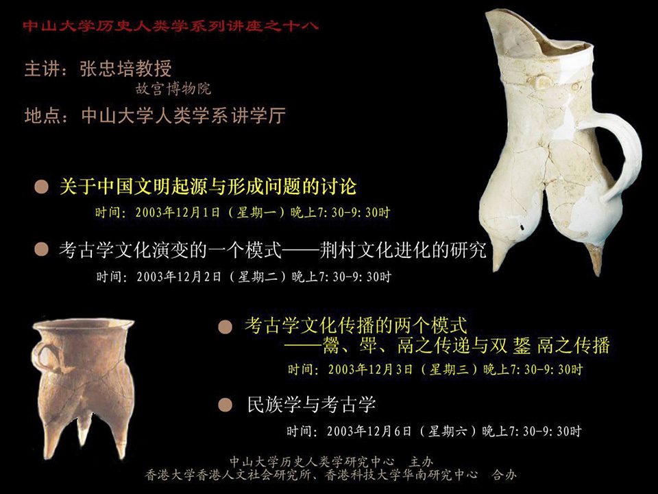 Historical Anthropology Lecture Series: Lecture on “Ethnology and Archaeology” by Professor Zhongpei Zhang (December 6, 2003)