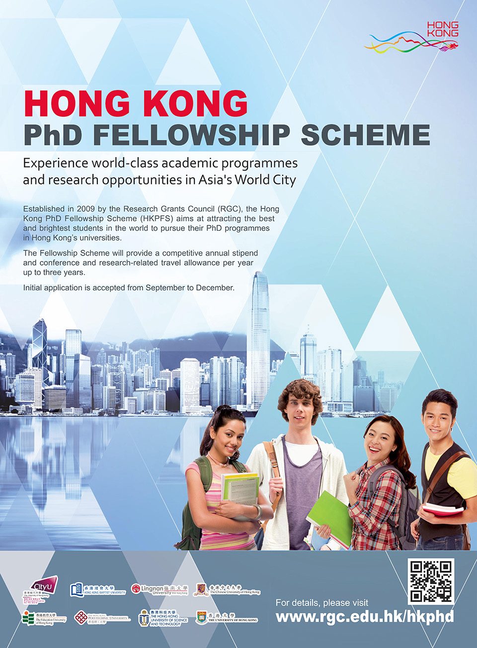 Poster of 2019-20 Hong Kong PhD Fellowship (HKPF) Scheme